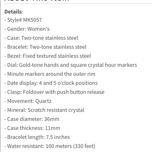 Michael Kors 2 toned watch🕥🕦 - Picture 8 of 10